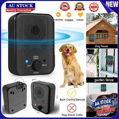 Outdoor Anti Bark Device Ultrasonic Dog Barking Control Stop Repeller Trainer AU • $24.39