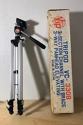 VIP Professional Tripod 22”-60  VC-330B Vintage Made In Japan • $44.99