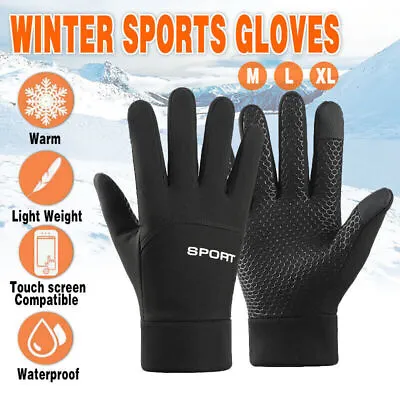 Thermal Windproof Waterproof Winter Gloves Touch Screen Warm Mittens Men/Women_ • £5.45