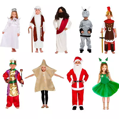 Kids NATIVITY SCHOOL PLAY FANCY DRESS COSTUME Boys Girls Book Week Day Outfit • £8.49