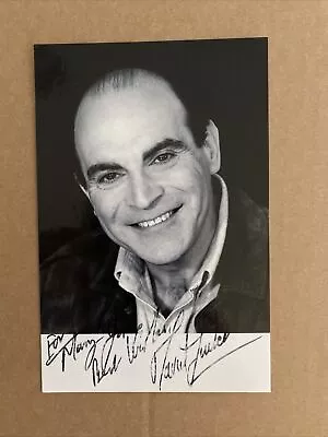 David Suchet Signed Photo 16cm X 12cm • £20