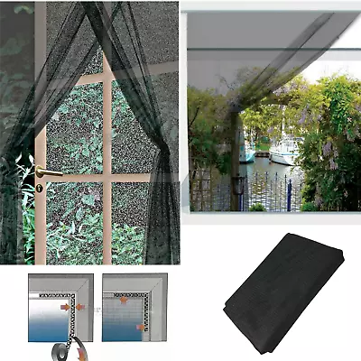 Door Window Curtain Anti Mosquito Net Screen Insect Bug Mosquito Fly Mesh Guard • £3.09