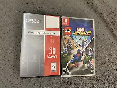 Nintendo Switch 2 Game Lot - Lego Marvel Super Heroes 2 + Lego Dc Super Villains • $5.50