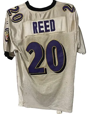 Reebok Ed Reed NFL Baltimore Ravens Football Jersey Size 50 Number 20. • $64.96