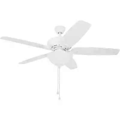 Harbor Breeze 52 Inch White LED Indoor Ceiling Fan With Light | 5 Blade | New • $71.99