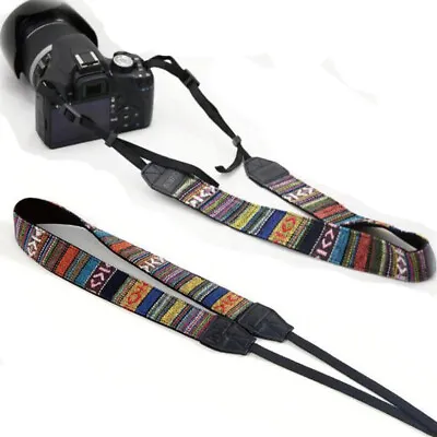 Vintage DSLR SLR Camera Shoulder Neck Strap Belt For Sony Canon Nikon Pentax UK • £3.49