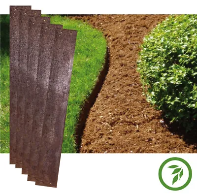 Rusty Metal Lawn Edge Multipack. 5x 1m X 12cm. Bend 90 Degrees Or Curve.   • £45