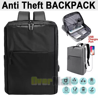 $11.61 • Buy Anti-Theft Backpack Laptop Men, Women Travel Shoulder School Bag USB Charging