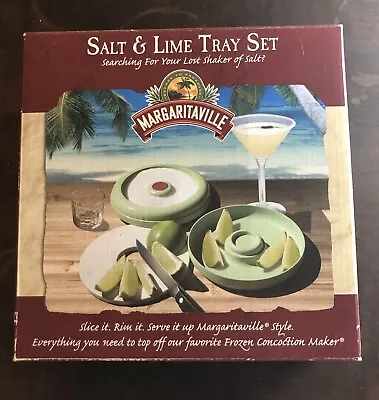 Margaritaville Salt And Lime Tray Set Jimmy Buffett Margaritas Brand New • $24.95