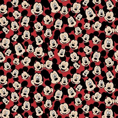 Disney Mickey Mouse Allover Print Fleece Fabric - 60  Wide - Sold By The Yard • $19.95