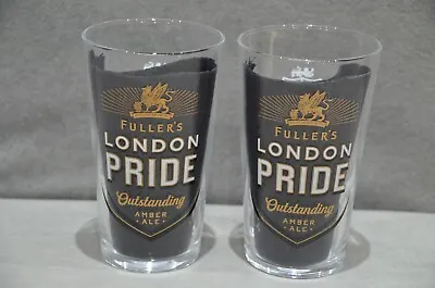 2x Fuller's London Pride Amber Ale Beer Pint Glass British & Irish Lions 2021 • £9.99