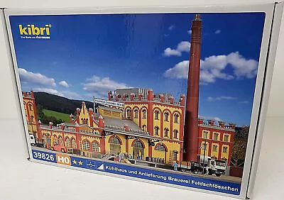 KIBRI #39826 HO 1/87 Scale Unassembled KIT Large Brewery With Smoke Stack • $135.99