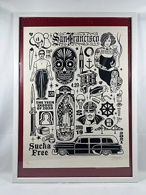 Mike Giant San Francisco Signed 18” X 24” Poster Print 2021 20/40 • $174.99
