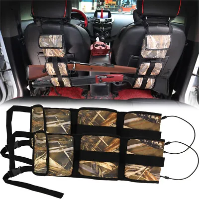 X2 Vehicle Car Tactical Molle Back Seat Gun Rack Rifle Shotgun Storage W/Extras • $18.99