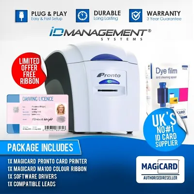 £749 • Buy Magicard Pronto ID Card Printer • FREE Ribbon • FREE Delivery