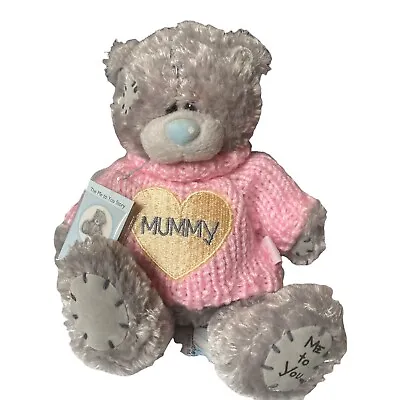 £11.13 • Buy Me To You Tatty Teddy Blue Nose Bear Pink Jumper Love Heart Mummy Retired 5.5  H