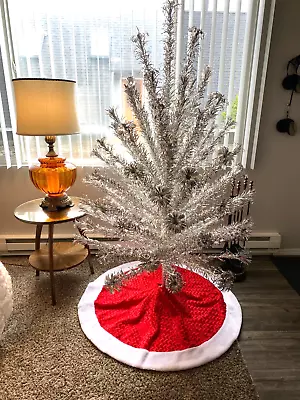 MCM Evergleam 6’ Stainless Aluminum Christmas Tree 80 Branches W/Color Light • $132