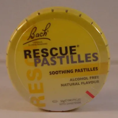 Bach Rescue Remedy Pastilles 50g. Three Tins BBE 05/2025 • £18.99