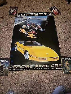 1986 Official Pace Car 70th Indianapolis 500 May 25 1986 Corvette Poster 24x36 • $30