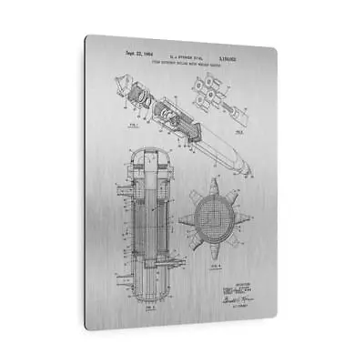 Superheated Steam Nuclear Reactor Patent Metal Print Power Plant Worker • $279.95