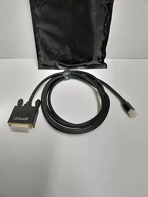 Mini DisplayPort To DVI Cable Male To Male QGeeM 6Ft. New  • $10