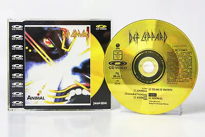 Def Leppard Animal Extended Version Cd Video Single Gold 1989 Rare Pal 080 626-2 • £64.99