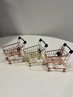 Mini Shopping Mini Cart Trolley Home Office Sundries Storage Ornaments Children • $20