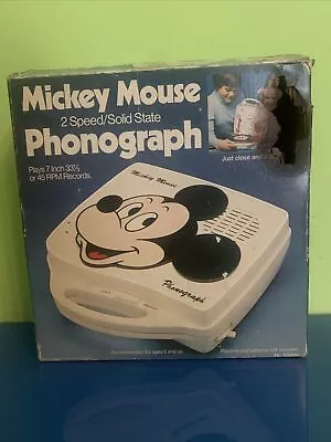 Mickey Mouse 1980s Phonograph • $90