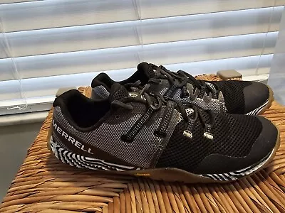 Merrell Trail Glove 6 Running Hiking Shoes Women 9.5 Vibram Zebra Stripe Black • $24