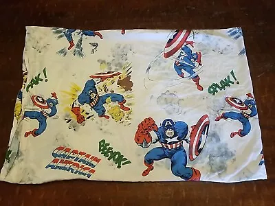 Pottery Barn Kids Captain America Pillow Case Marvel Standard Superhero • $9