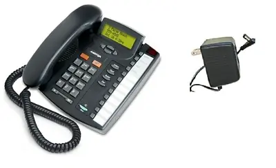 Refurbished Aastra M9116  Single Line Analog Phone With Power Supply (Charcoal)  • $119