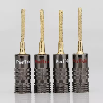 4/8PCS Banana Plug 2MM Gold-Plated Welding-Free Speaker Wire Plug Connectors • $8.18