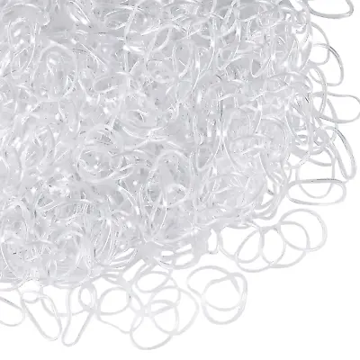 TUUXI 1500pcs Clear Elastic Hair Bands No Damage Small Rubber Bands For Girls • $5.42
