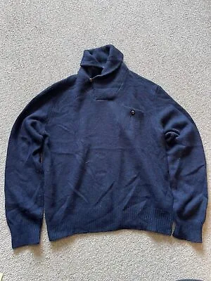 Polo Ralph Lauren Sweatshirt Adult Size Small Blue Pullover Sweater Mens (B729) • £23.99