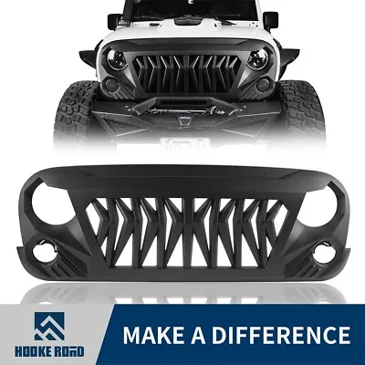 Hooke Road ABS Muscular Gladiator Grille Grill Cover For Jeep Wrangler JK 07-18 • $88.79