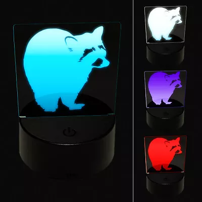 Racoon Sketch 3D Illusion LED Night Light Sign Lamp • $19.99