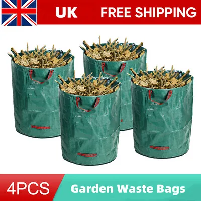 £6.99 • Buy Garden Waste Bags 300L Refuse Large Heavy Duty Sack Grass Leaves Rubbish Bag NEW