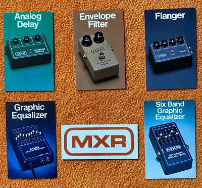 Vintage 5 MXR Color Product Cards W/info & Specs + Vintage MRX Stkr-Rochester NY • $38.88