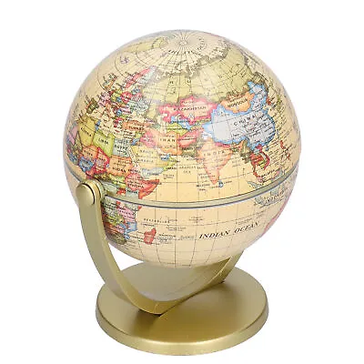 Mini World Map Globe Desktop Rotating Earth Geography Globe English Edition New • $14.71