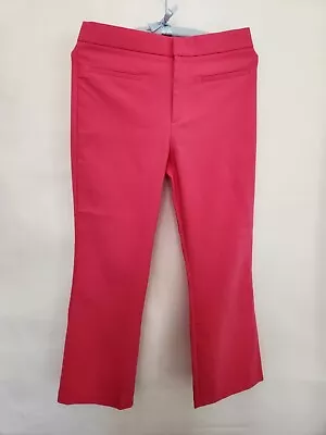 Womens Zara Hot Pink Mini Flare Pants Size L (8-10) NWOT • $30