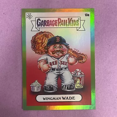 2023 Topps Garbage Pail Kids X MLB Wade Boggs #13a WINGMAN WADE-GREEN FOIL 39/75 • $7.95