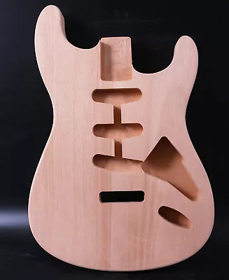 Unfinished Guitar Body Replacment For ST Style SSS One Piece Mahogany Wood DIY • $78.20