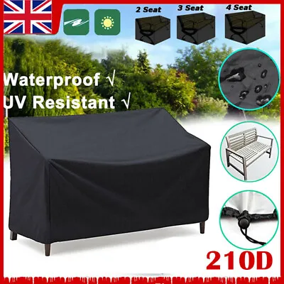 Heavy Duty Outdoor Waterproof Garden Bench Seat Cover For Furniture 2/3/4 Seater • £11.99