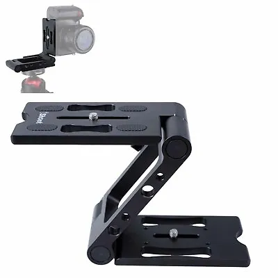 Folding Ballhead Quick Release Plate Stand Vertical Camera Holder Flash Bracket • $19.99