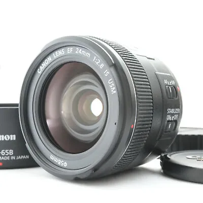 Canon EF 24mm F/2.8 IS USM Lens  Near Mint  9000000846 Wide Angle Made In Japan • £283.42