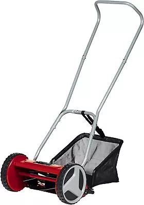 Manual Lawn-Mower With 30cm Cutting Width 16L Grass Box4 Cutting Height Levels • £54.90