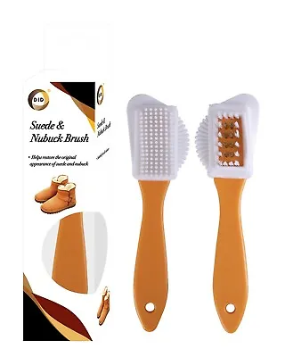 £2.99 • Buy 2 Side Suede & Nubuck Boot Shoes Cleaning Brush Stain Dust Cleaner