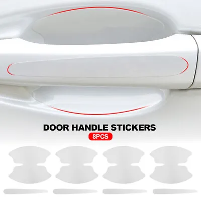 8 Pcs Car Protector Film Universal Door Handle Bowl Sticker Transparent TPU/PVC • $5.49