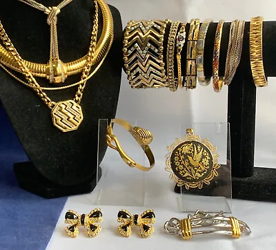 Vtg Costume Jewelry Lot Trifari Monet Joan Rivers Avon Enamel Rhinestone • $66