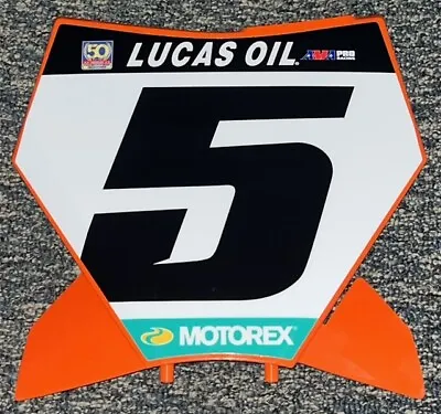 2023 Ryan Dungey #5 KTM Replica Motocross Front Number Plate • $65